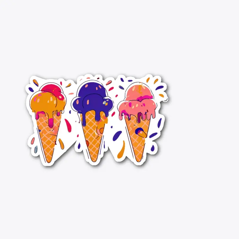 Melting Ice Cream Cones