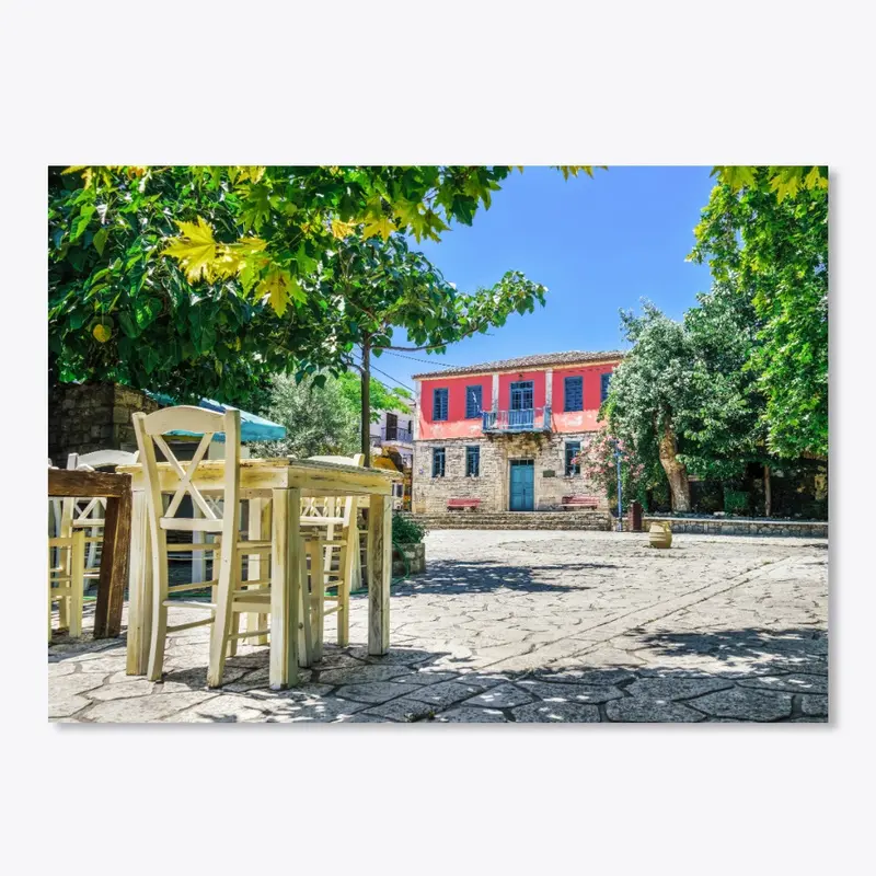 Empty Tavern and Village Square